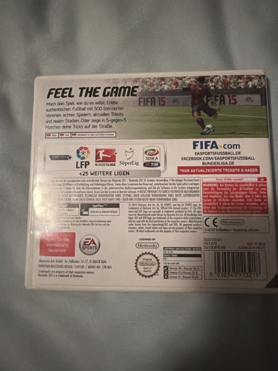 Giochi: Nintendo 3DS fifa 15 – Usato da Sementina venduto da bru_vpp5 2