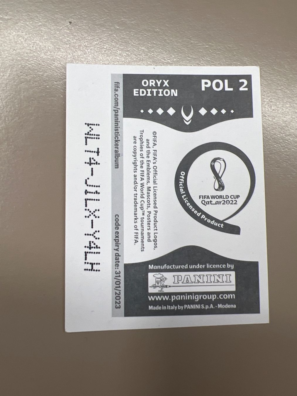 Panini Carte collezionabili: Panini Qatar 2022 Oryx Edition POL2 – Nuovo (secondo la descrizione) da Dietikon venduto da Emoruk 1