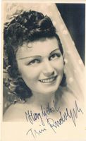 Tresi Rudolph 1911-97 Autogramm signiert Vintage Foto 9x14cm