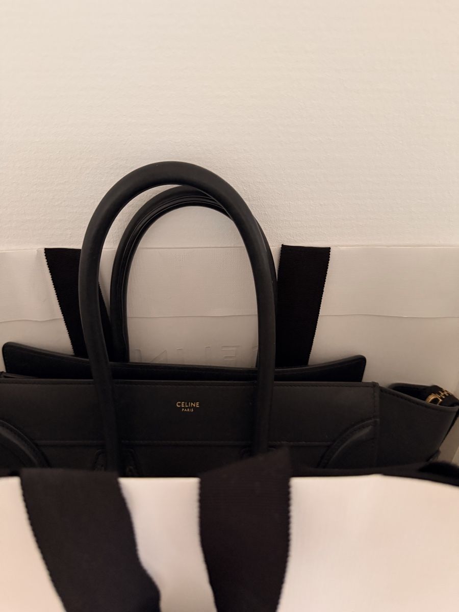 Celine Borse da donna: Celine Luggage Tote, Black Leather Handbag – Usato da Kreuzlingen venduto da wk. 7