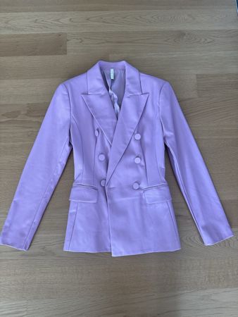 Lumina Blazer Damen Grösse S Flieder Kunstleder neuwertig 
