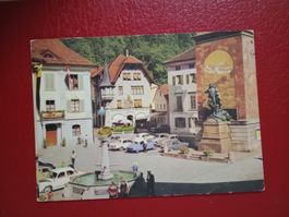 Altdorf Uri Tellplatz alte Autos