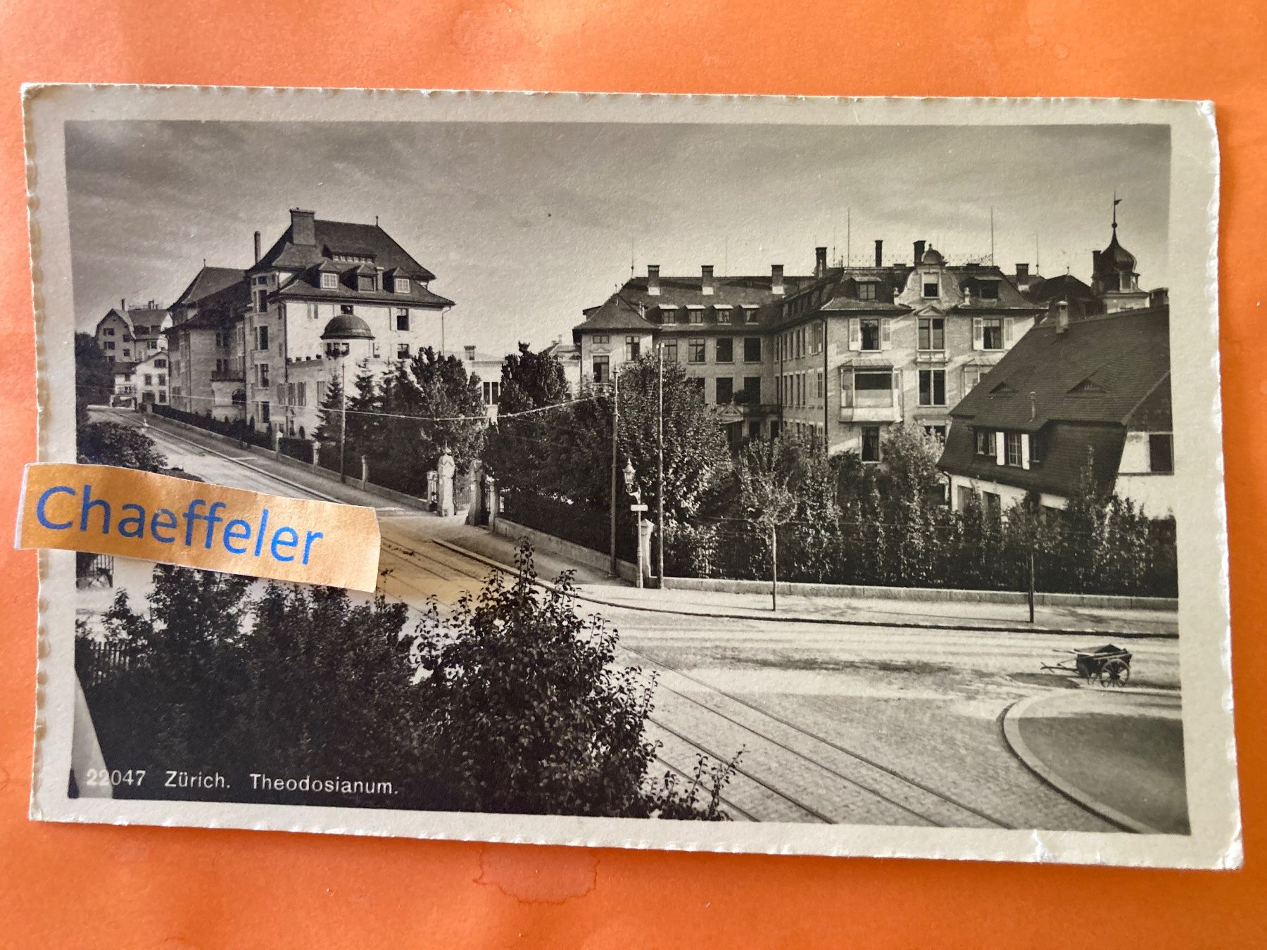 Ansichtskarten: 1912.  22047 Zürich,  Theodosianum. – Gebraucht aus Zürich von Chaeffeler
