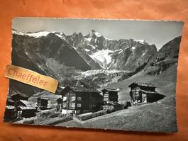 Alte Ansichtskarte Eggen im Fieschertal,1956
