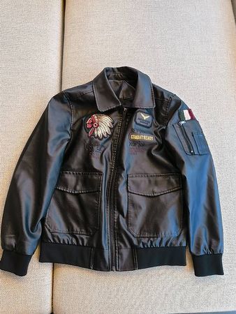 Jacke Lederimitat schwarz Grösse M Fashion