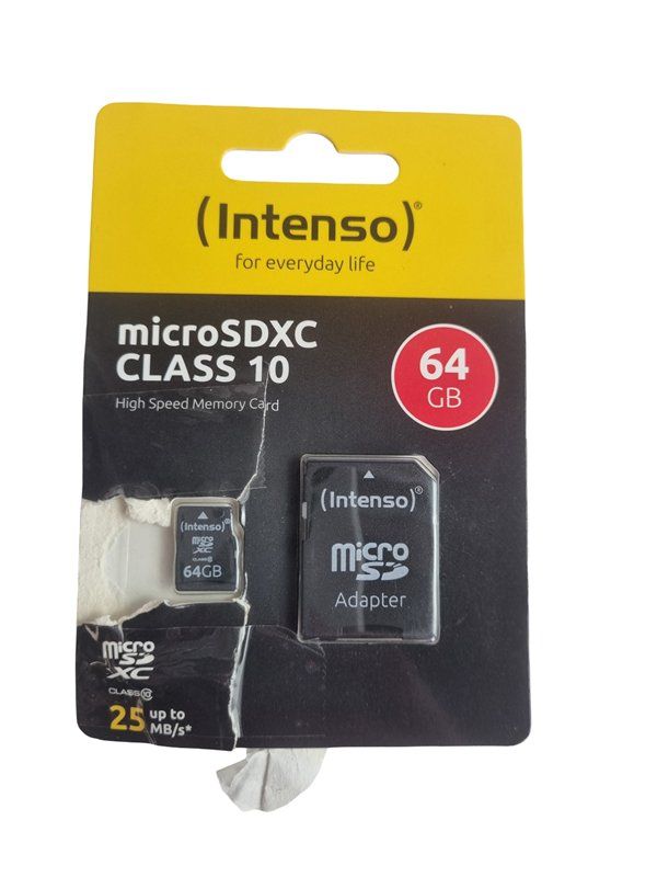 Speicherkarten: INTENSO microSDXC 64GB – Neu (gemäss Beschreibung) aus Wangen b. Olten von Restwert_Wangen
