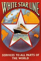 Blechschild-SCHIFF FAHRT WHITE STAR LINE