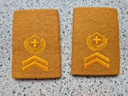 Gradabzeichen Patten Set Feldweibel Militärpolizei