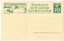 1924 Bildpostkarte Nr. 101-010 Bild DAVOS im Winter *
