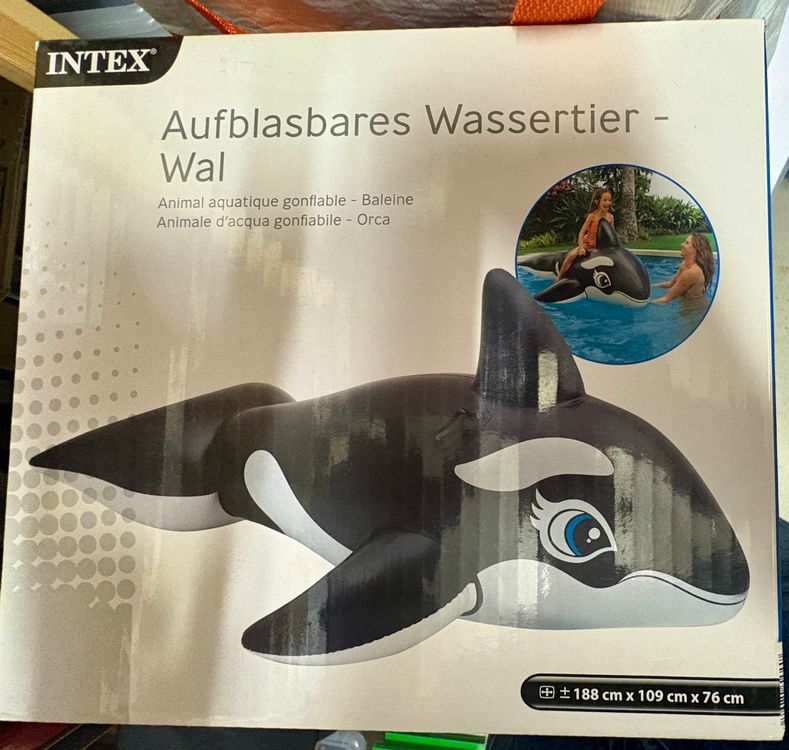Intex Orca Wal, aufblasbares Wassertier für Badespass! (Neu und ...