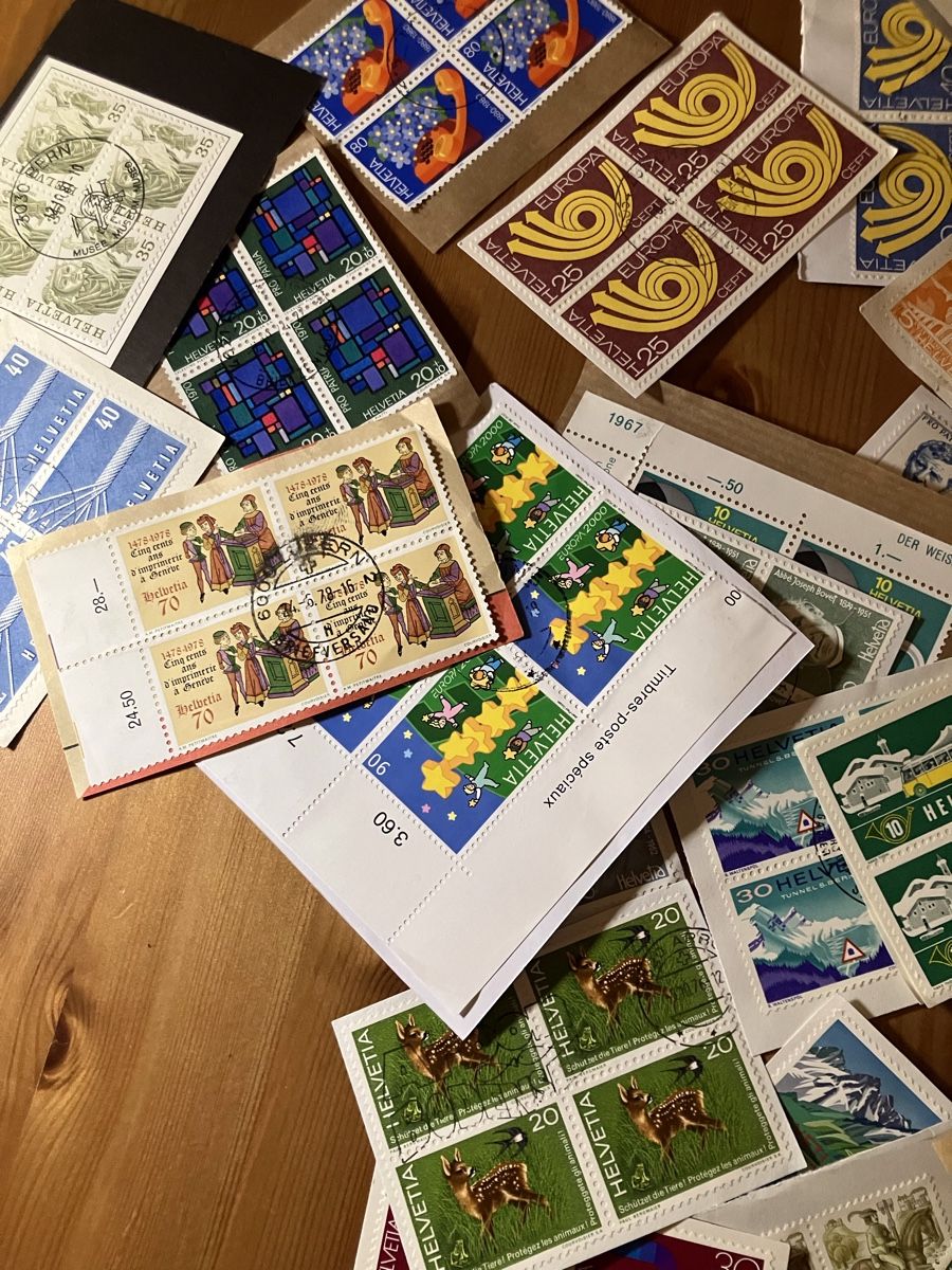 Alle Briefmarken: 4er Blocks schweiz – Gebraucht aus Bettwiesen von Jumpingfox 6