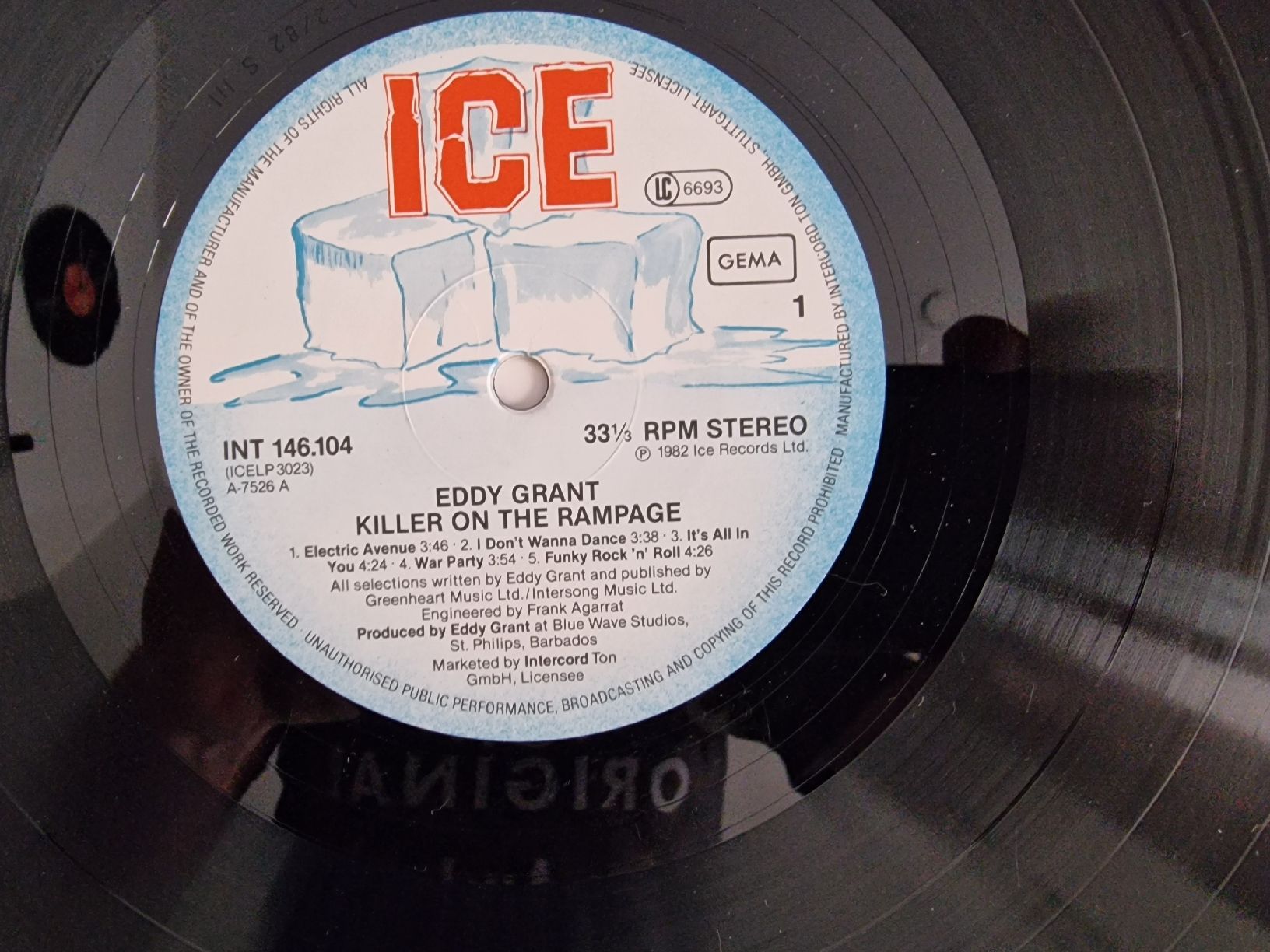 Dischi in vinile: Eddy Grant - Killer on the Rampage – Usato da Pfaffnau venduto da gunport 3