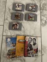 N64 Spiele Set, 5 Stk. (NBA, F1, 007, Tony Hawk, Soccer)