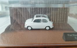 FIAT NUOVA 500 ECO mit grossem Faltdach 1:43 in Diorama