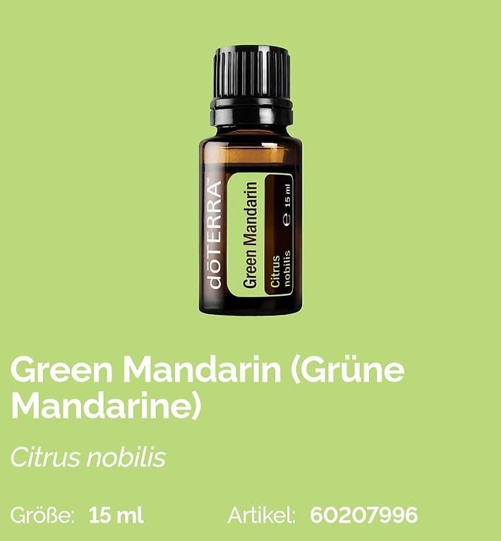 Doterra Oli essenziali: Dõterra Green Mandarin – Nuovo e nell'imballaggio originale da Lyss venduto da Infinia