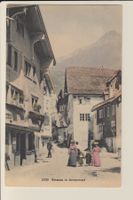 AK Strasse in Andermatt Café Restaurant Helvetia