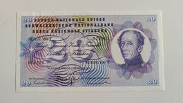 20 Franken 1974, Banknote Schweiz, Top Zustand (WA3)