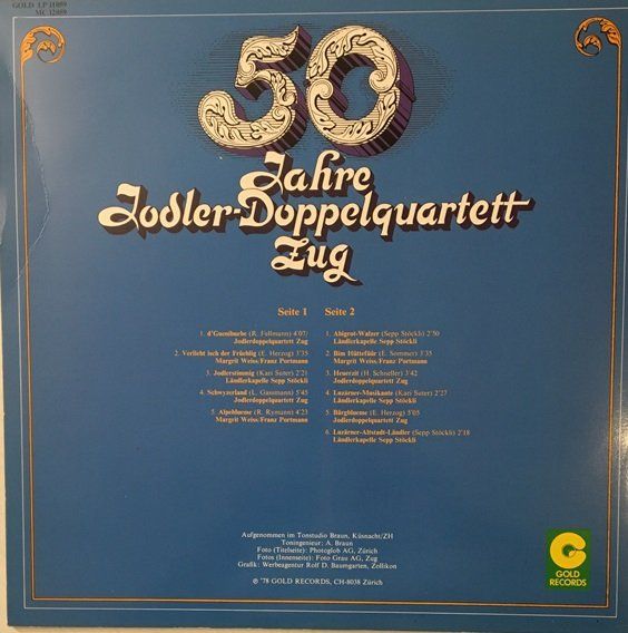Dischi in vinile: Jodler-Doppelquartett Zug (LP) – Usato da Grüningen venduto da azulmarron 1