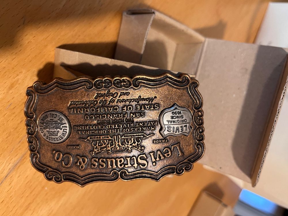 Vintage Gürtelschnalle Levis Anni 80 Acheter Sur Ricardo