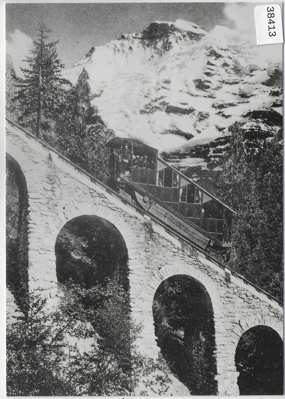 Cartoline postali: Standseilbahn Lauterbrunnen-Grütschalp – Usato da Ettingen venduto da Kartenplanet