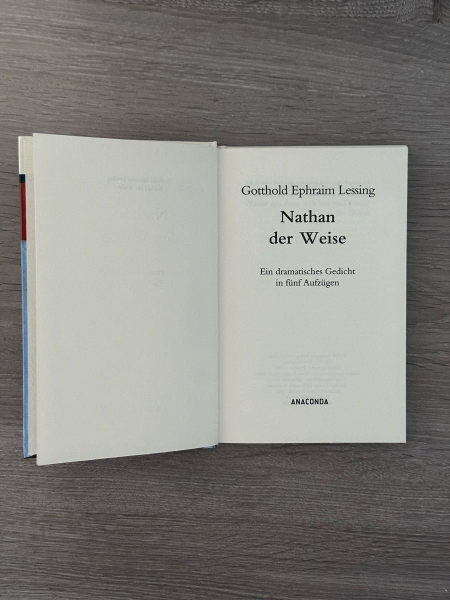 Libri: Nathan der Weise – Usato da Zofingen venduto da ismail01a 2