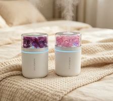 Luftbefeuchter mit Blumen Dekoration neu (Farbe Lila)