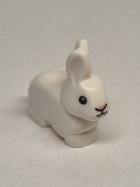 LEGO White Bunny / Rabbit with Black Eyes and Mouth | Kaufen auf Ricardo