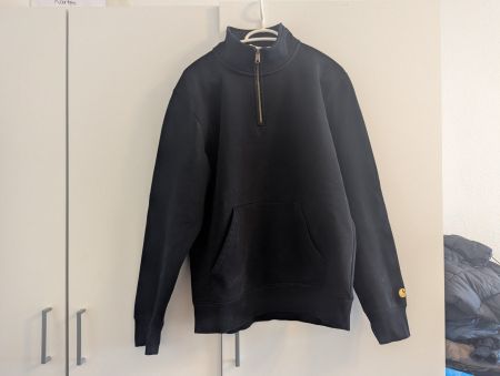CARHARTT WIP Chase Neck Zip Sweat Gold | Grösse M