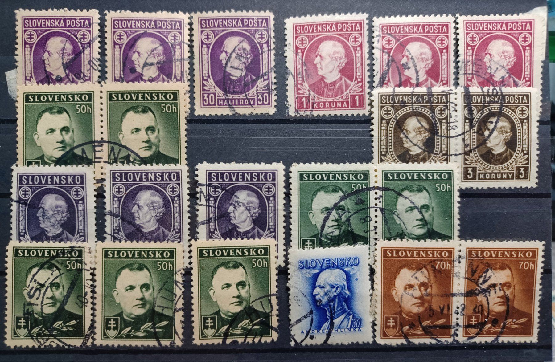 Alle Briefmarken: Slovakei, Slovenska Posta, Slovensko Briefmarken Konvolut – Gebraucht aus Aarau Rohr von mgvw