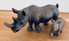 SCHLEICH - Nashorn Famiie 14743 14860