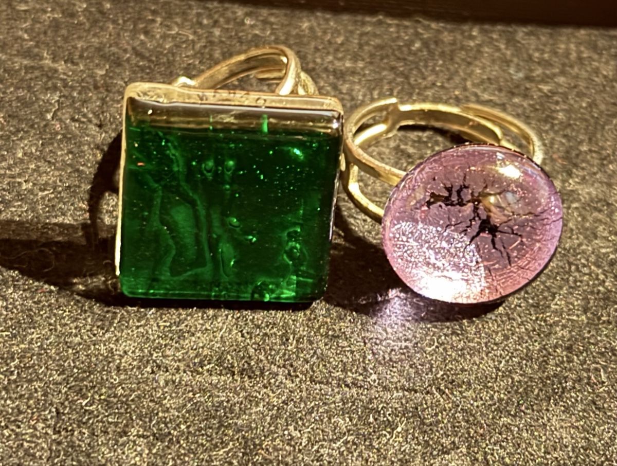 Murano Sonstiger Schmuck: Set Ringe mit Murano Glas – Gebraucht aus Donat von troja007