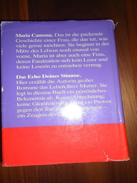 Libri: Sandra Paretti,Maria Canossa & Das Echo Deiner Stimme – Usato da Ergisch venduto da Baluna24 1