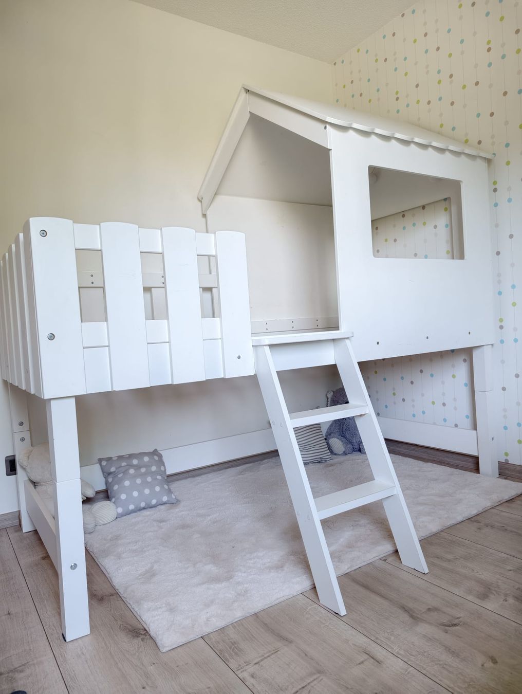 Letti: Lit enfant cabane modulable 90x190 cm + sommier + matelas – Usato da Meyrin venduto da san_d666 5
