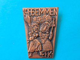 Fasnachts Plakette Emmen Kupfer 1986 (y445)
