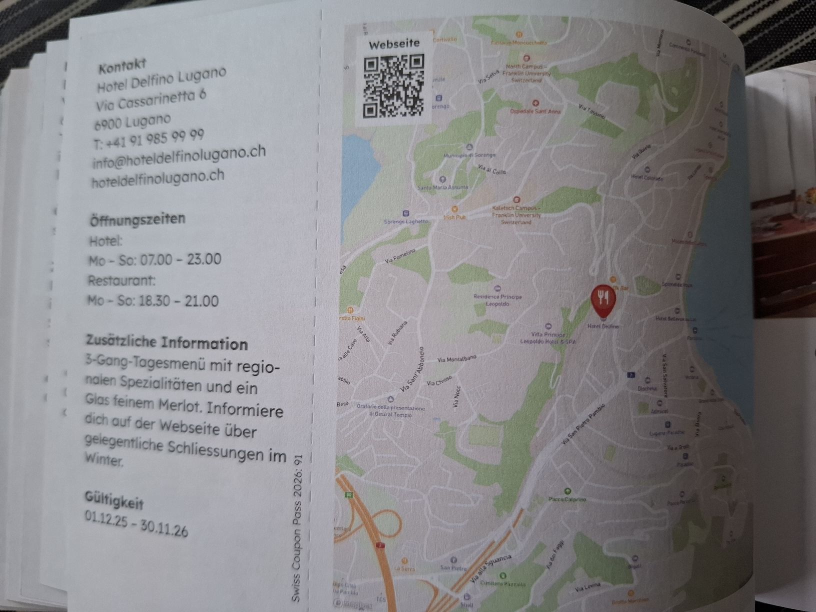 Gutscheine: Reduction hôtel Delfino Lugano – Neu und originalverpackt aus Tramelan von yok-yok 1
