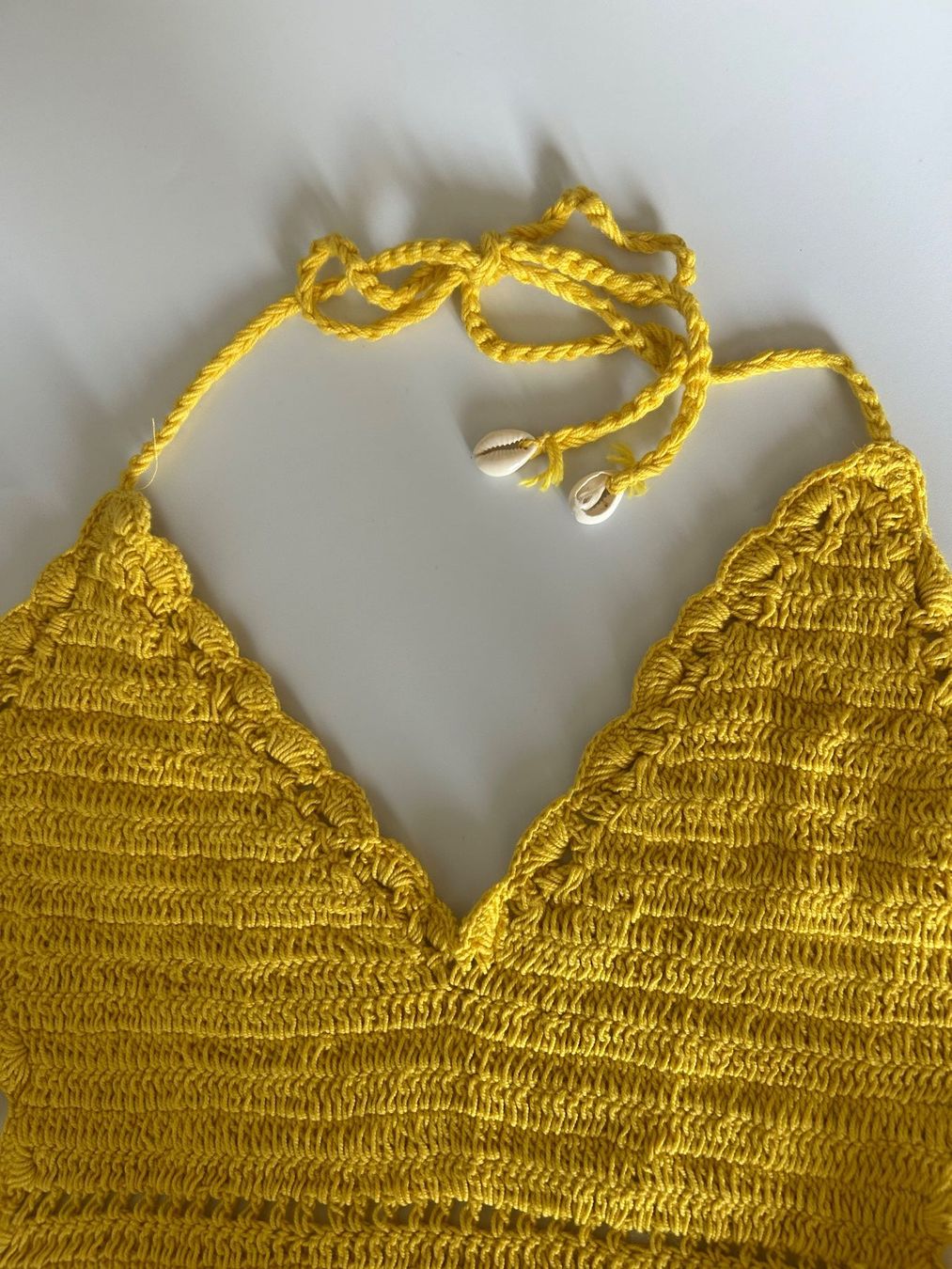 Vestiti: Gehäkeltes Kleid, gelb – Nuovo (secondo la descrizione) da Frauenfeld venduto da isa_9cy7 7
