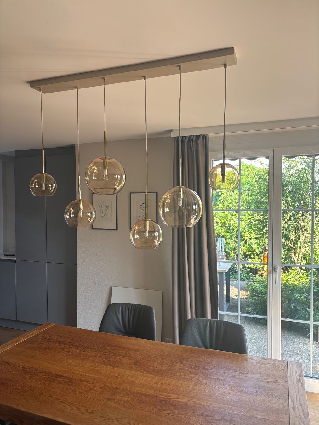 Westwing Lampen: Pendelleuchte mit 6 Glaskugeln – Neu (gemäss Beschreibung) aus Lyss von eas_l52x 1