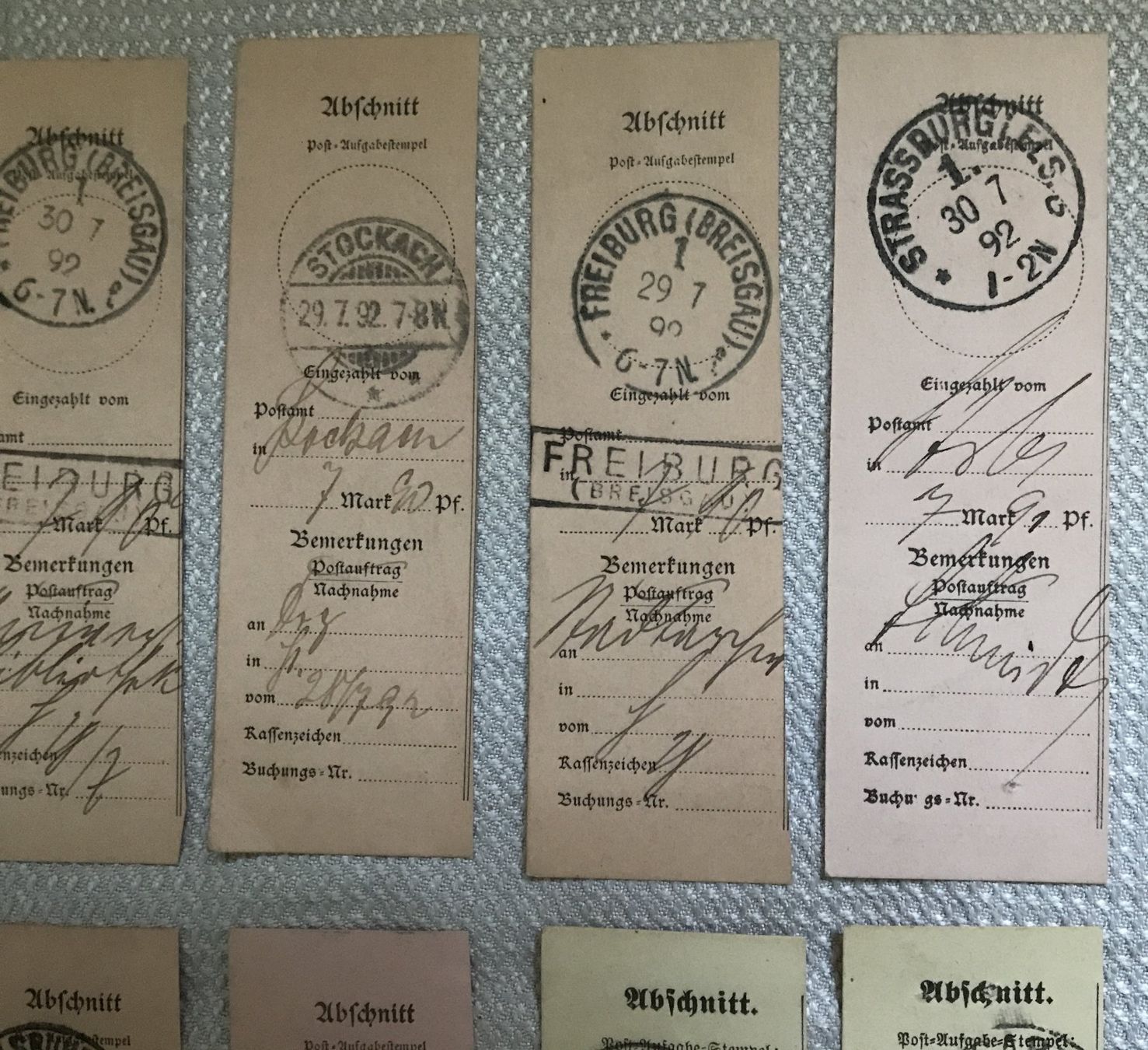 Alle Briefmarken: ABSCHNITTE DEUTSCHLAND 1892 – Gebraucht aus Ostermundigen von Kari1937 2