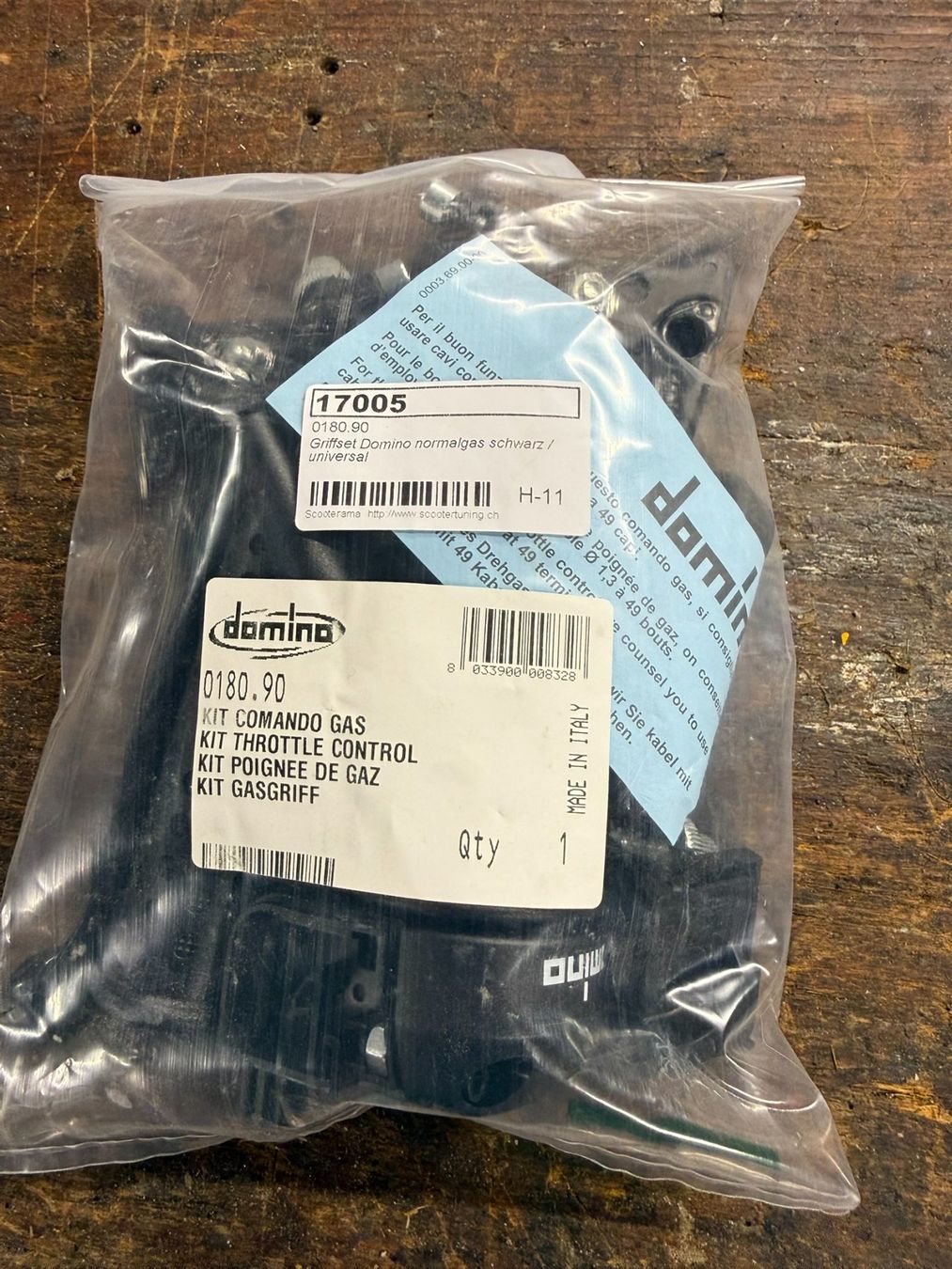 Mofas: Griffset Domino normalgas schwarz / universal – Neu und originalverpackt aus Rüegsauschachen von Looser01 1