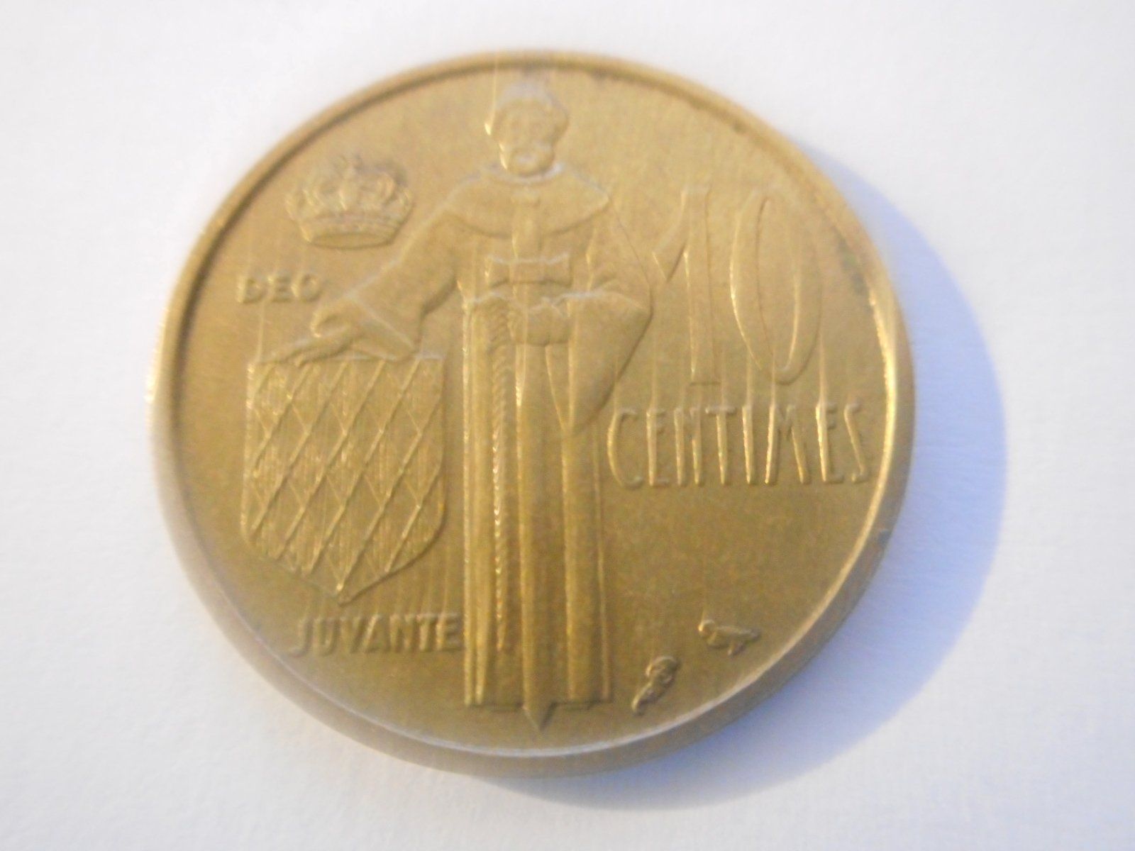Alle Münzen: 1962   10 Centimes  Monaco – Gebraucht aus Kriegstetten von pizlad2010 1