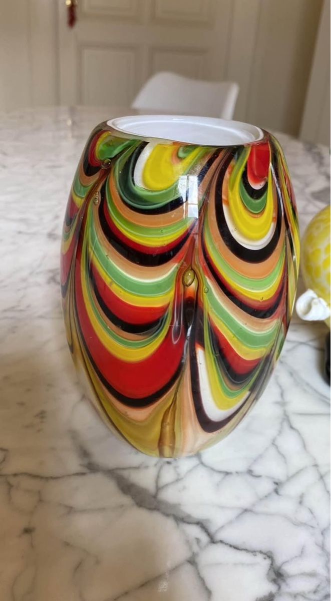 Murano Vasi & Recipienti: Murano vase multicolore – Usato da Genève venduto da Oscar-111 1