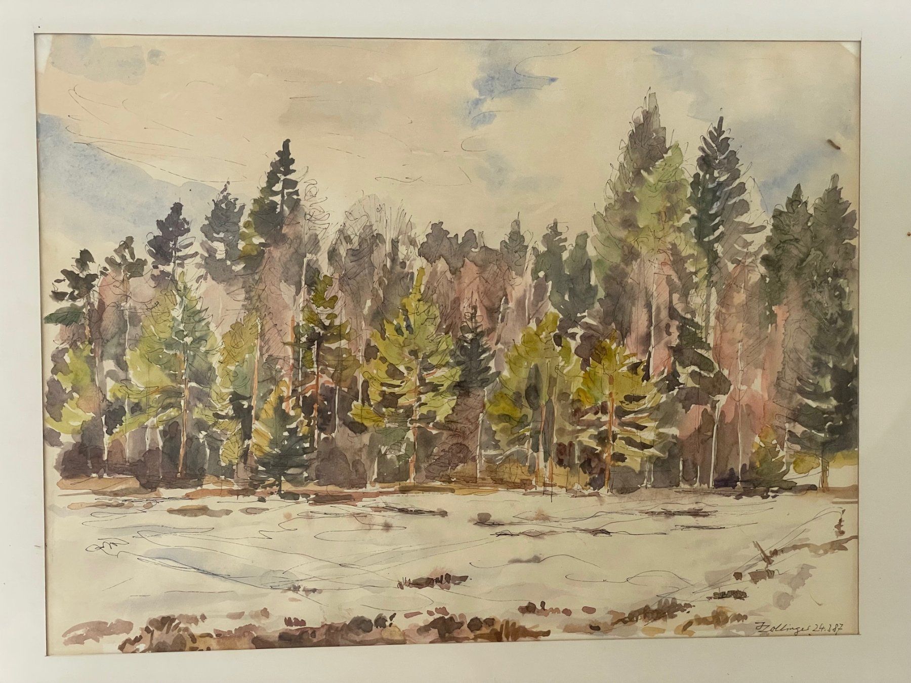 Dipinti: Aquarell von JAKOB ZOLLINGER – Usato da Zürich venduto da Minsky