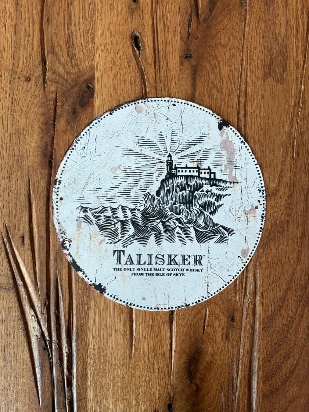 Talisker Bevande alcoliche: Talisker Single Malt Whiskey - 20 CM Blechschild - neu!!! – Nuovo e nell'imballaggio originale da Bremgarten AG venduto da Eurotiz 1