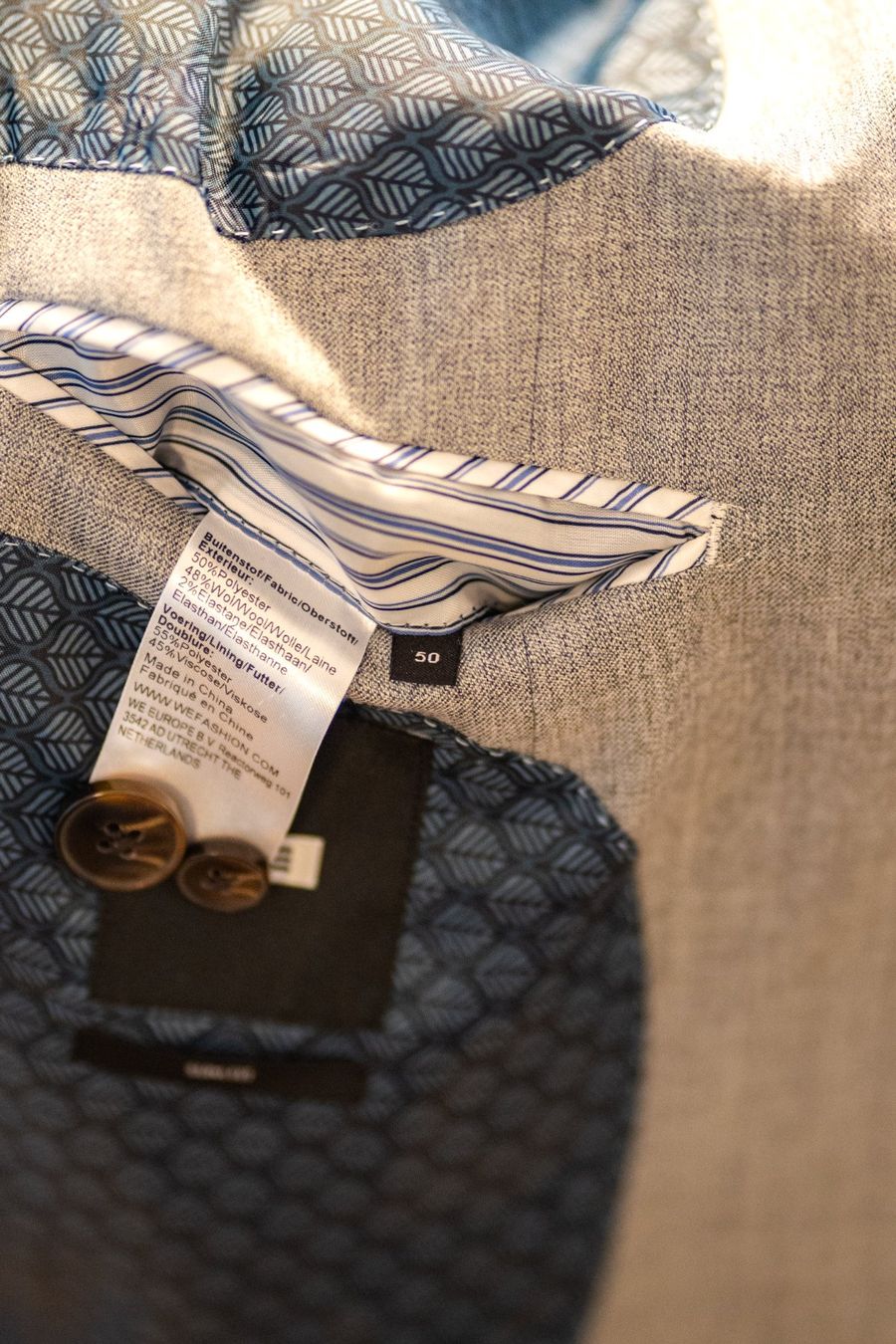 We Anzüge: Anzug Hellgrau "Luxury Wool Blend"  (Sakko + Hose) – Gebraucht aus Rickenbach b. Wil von mfrei103 7