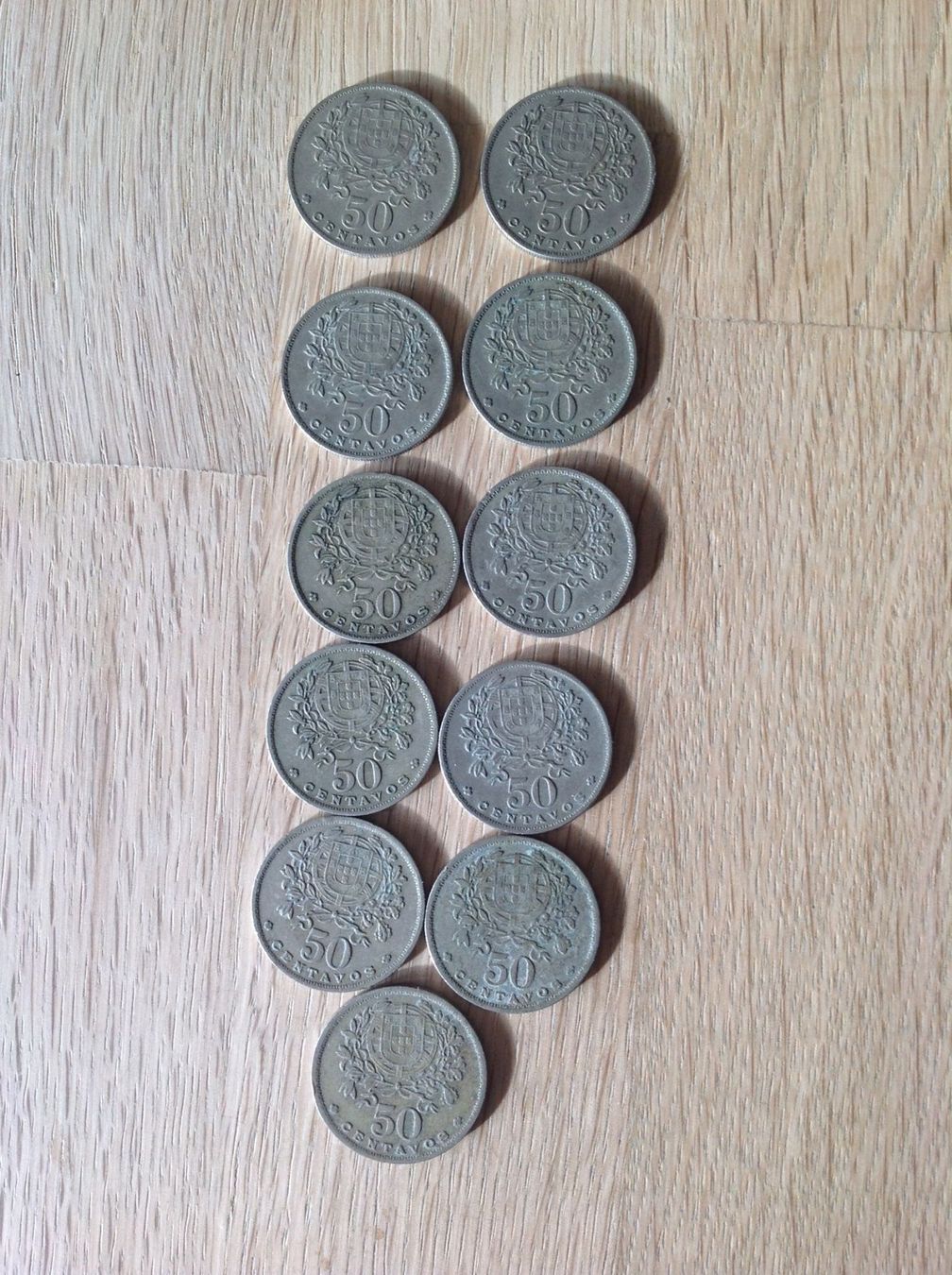 Tutti le monete: 11 pce de 50 centavos de Portugal TTB – Usato da Villars-sur-Glâne venduto da Graca03