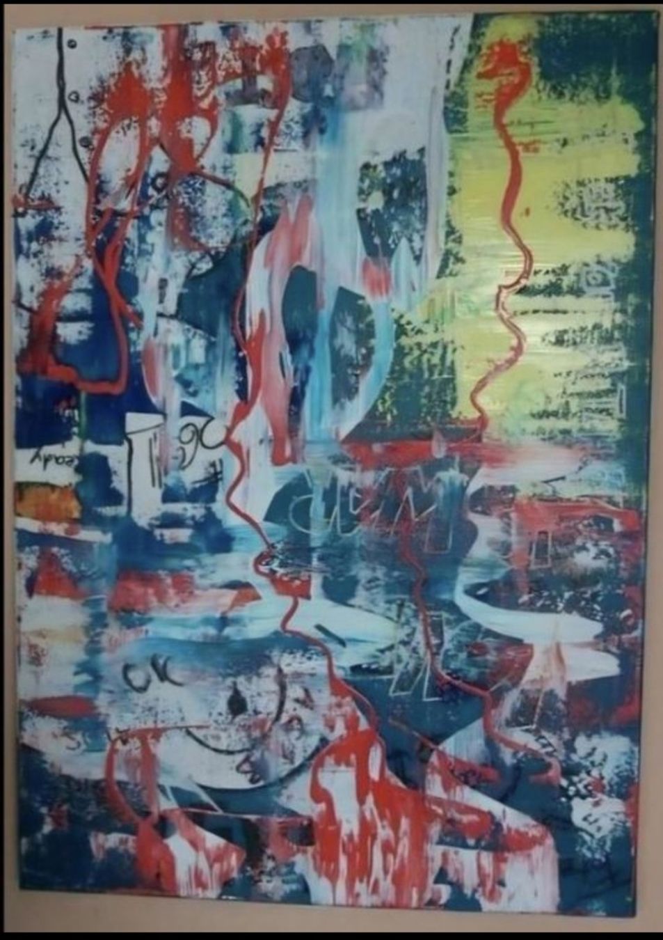 Dipinti: Gemälde Abstrakte Kunst handmade 50×70 – Nuovo (secondo la descrizione) da Riehen venduto da Steinbock1970 1