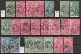 Lot Ausgaben Nr. 77 - 79, Typ A,B + C