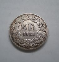 1/2 Franken Silber 1921