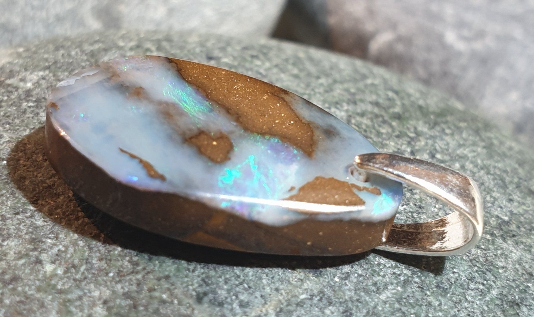 Ciondoli: Anhänger Boulder Opal. – Nuovo (secondo la descrizione) da Niederbüren venduto da Raphael014 6