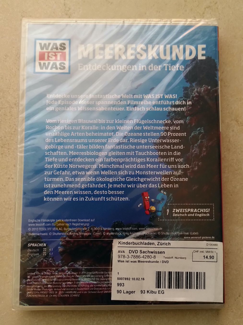 Tutti i DVDs: WAS IST WAS/ MEERESKUNDE – Nuovo e nell'imballaggio originale da Brugg AG venduto da olamim 1